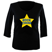 Ladies 3/4 Sleeve V-Neck T Shirt